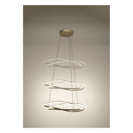 Eglo - LED prigušiva luster na sajli LED/60W/230V 2200-6500K zlatna + daljinski upravljač