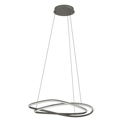Eglo - LED prigušiva luster na sajli LED/60W/230V 2200-6500K siva + daljinski upravljač