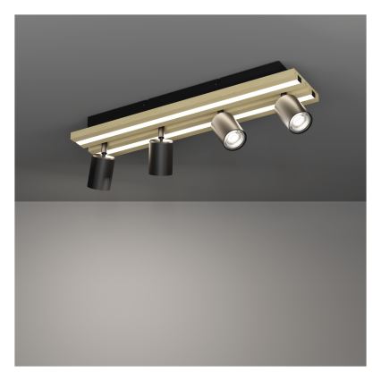 Eglo - LED spot svetiljka 4xLED/2,2W/230V + 2xLED/1,2W + 2xLED/2W bež/crna