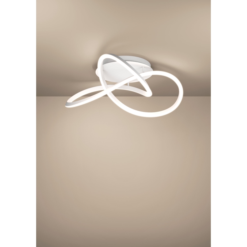 Eglo - LED prigušiva plafonska svetiljka LED/40W/230V 2200-6500K prečnika 83 cm bela + daljinski upravljač