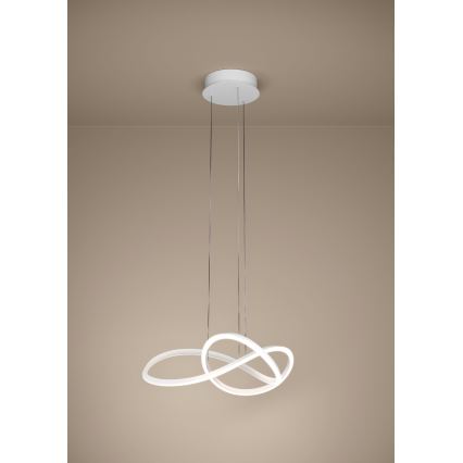 Eglo - LED prigušiva luster na sajli LED/40W/230V 2200-6500K bela + daljinski upravljač