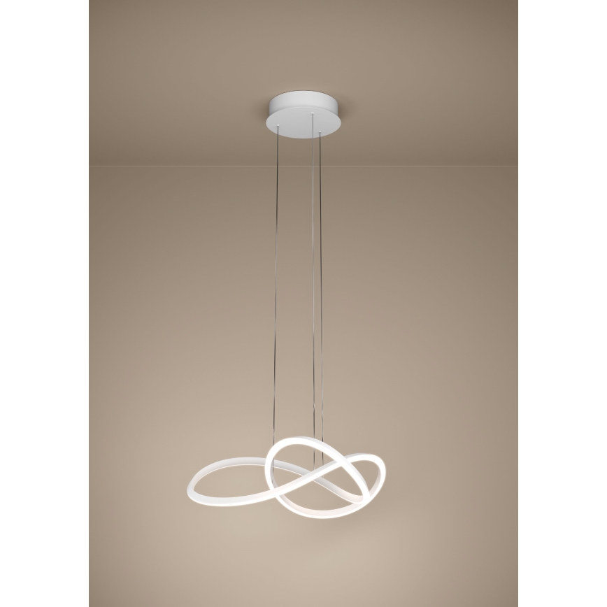 Eglo - LED prigušiva luster na sajli LED/40W/230V 2200-6500K bela + daljinski upravljač