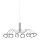 Eglo 39149 - LED viseće svetlo MALAGÓN 8xLED/3,3W