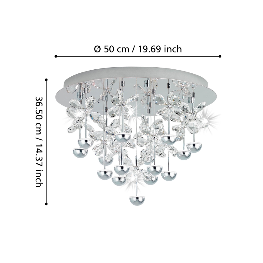 Eglo - LED plafonsko svetlo, prigušiva, LED/27W/230V