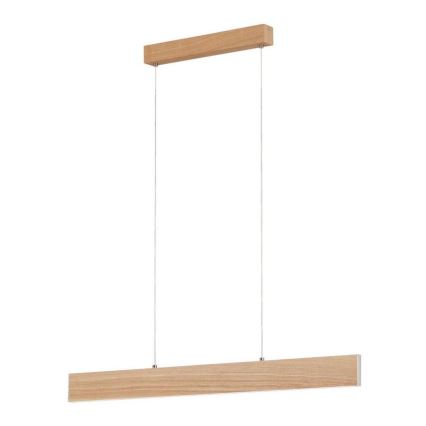 Eglo 39344 - LED luster na sajli CLIMENE LED/17W/230V + LED/4,2W hrast