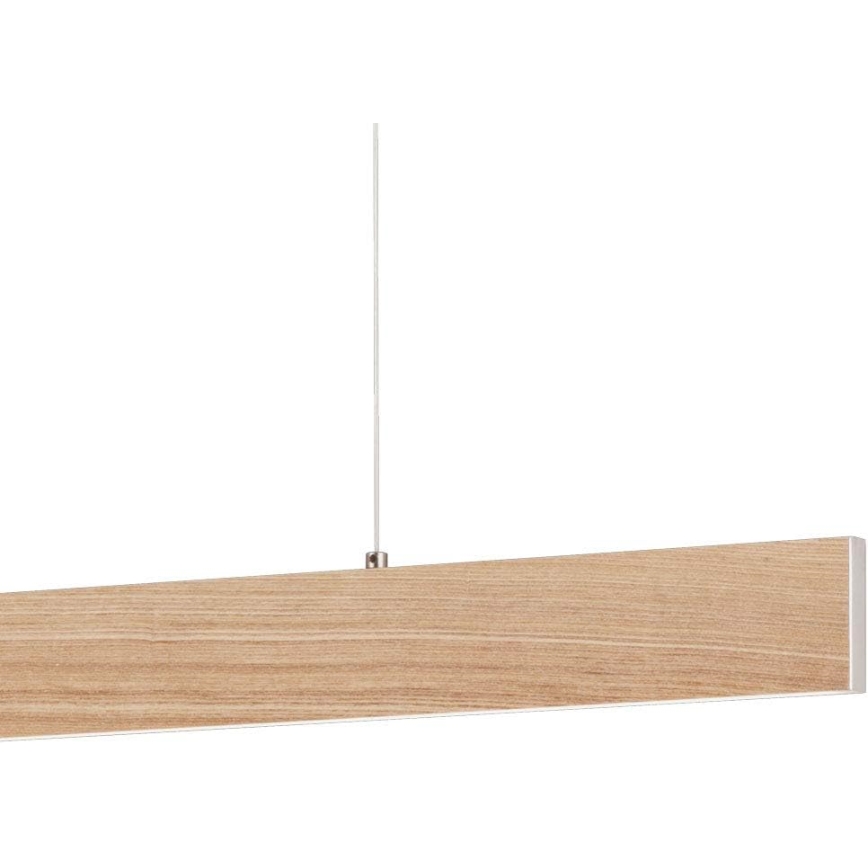 Eglo 39344 - LED luster na sajli CLIMENE LED/17W/230V + LED/4,2W hrast