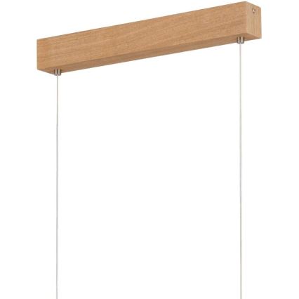 Eglo 39344 - LED luster na sajli CLIMENE LED/17W/230V + LED/4,2W hrast