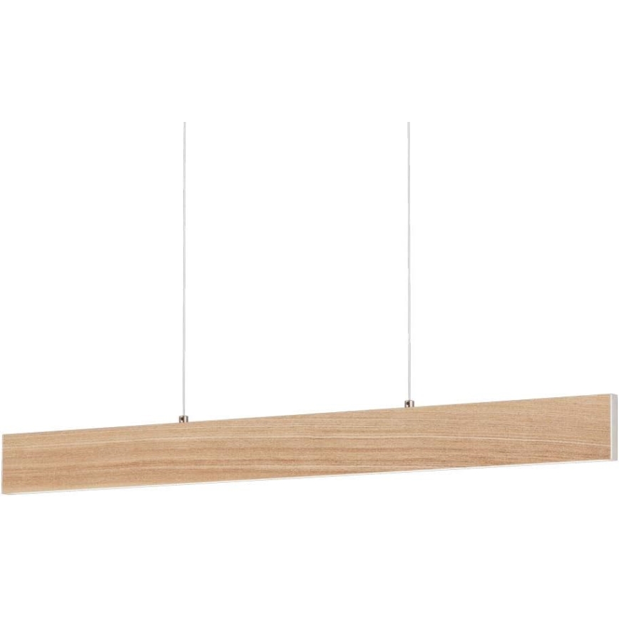 Eglo 39344 - LED luster na sajli CLIMENE LED/17W/230V + LED/4,2W hrast