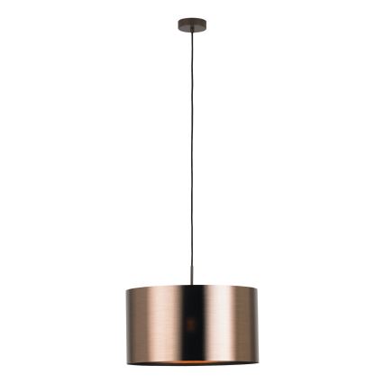 Eglo - Bakreni luster na sajli 1xE27/60W/230V