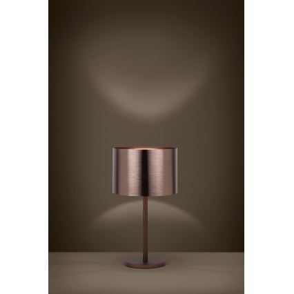 Eglo - Stona lampa 1xE27/60W/230V bakarna
