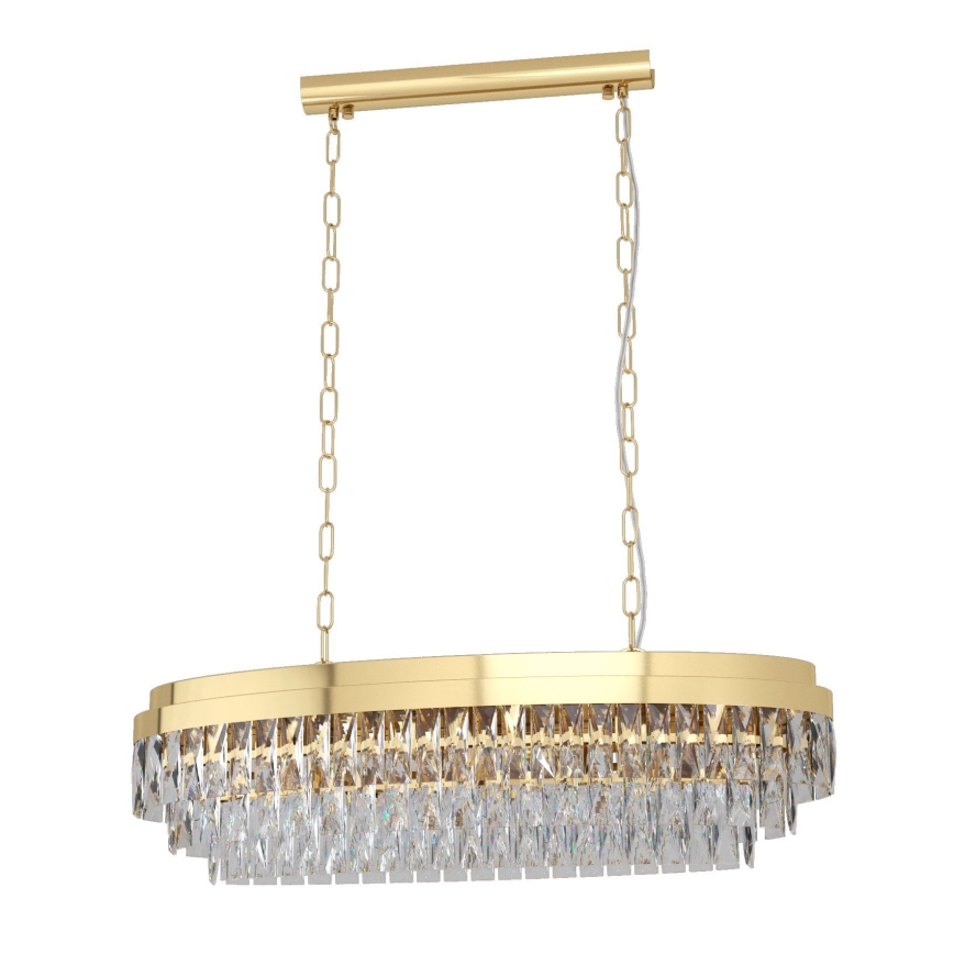 Eglo - Luster na lancu 10xE14/40W/230V zlatni