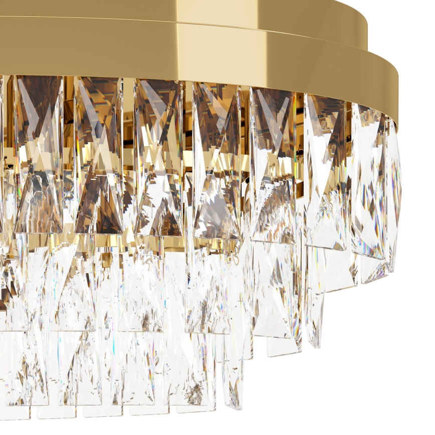 Eglo - Luster na lancu 10xE14/40W/230V zlatni