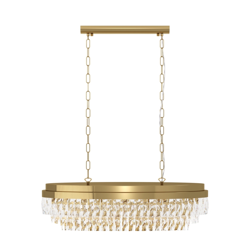 Eglo - Luster na lancu 10xE14/40W/230V zlatni
