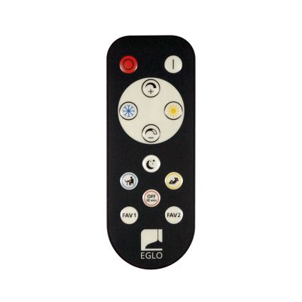 Eglo - LED prigušiva plafonska svetiljka LED/27W/230V + daljinski upravljač