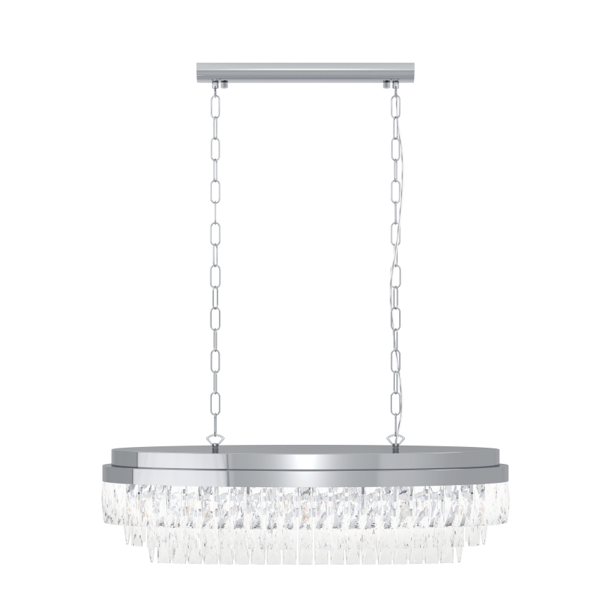 Eglo - Luster na lancu 10xE14/40W/230V sjajni hrom