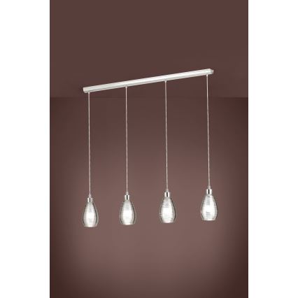 Eglo - Luster na sajli 4xE27/60W/230V