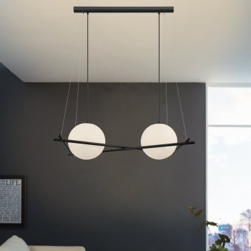 Eglo 39592 - Luster na sajli SALVEZINAS 2xE27/25W/230V