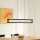 Eglo 39629 - LED luster na sajli sa prigušivačem GUALAJO LED/27W/230V crna