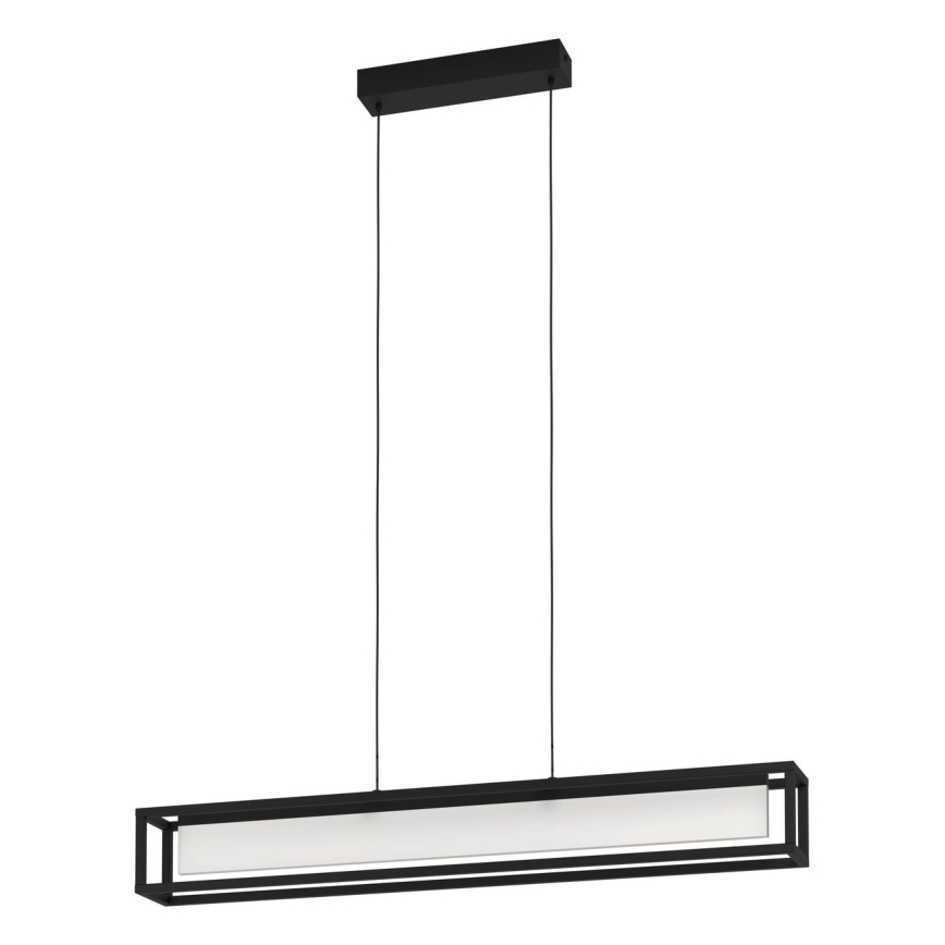 Eglo 39629 - LED luster na sajli sa prigušivačem GUALAJO LED/27W/230V crna