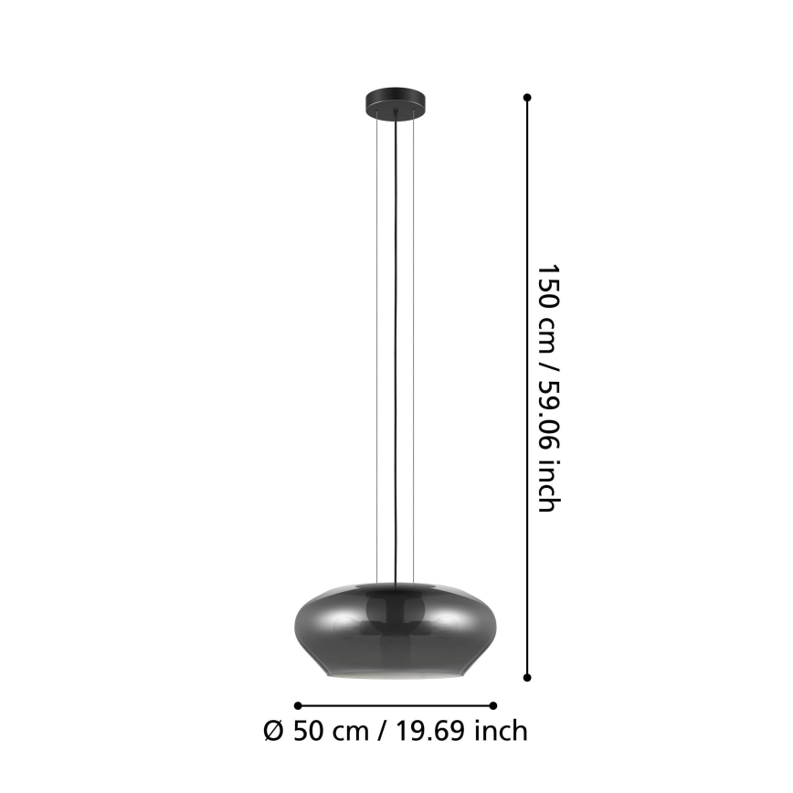 Eglo - Luster na sajli 3xE27/20W/230V