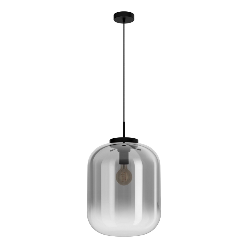 Eglo - Luster na sajli 1xE27/40W/230V Ø 35 cm zadimljeno staklo