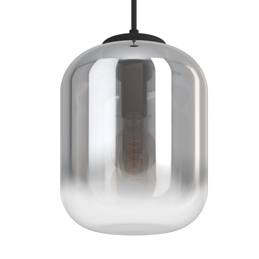 Eglo - Luster na sajli 1xE27/40W/230V Ø 35 cm zadimljeno staklo