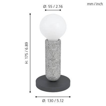 Eglo 39835 - Stona lampa GIACONECCHIA 1xE27/40W/230V