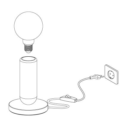 Eglo 39835 - Stona lampa GIACONECCHIA 1xE27/40W/230V