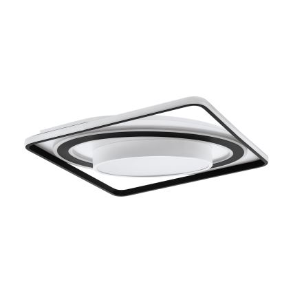 Eglo - LED prigušiva stropna svetiljka LED/21,5W/230V + LED/10,5W + LED/3W 3000-6500K crna + daljinski upravljač