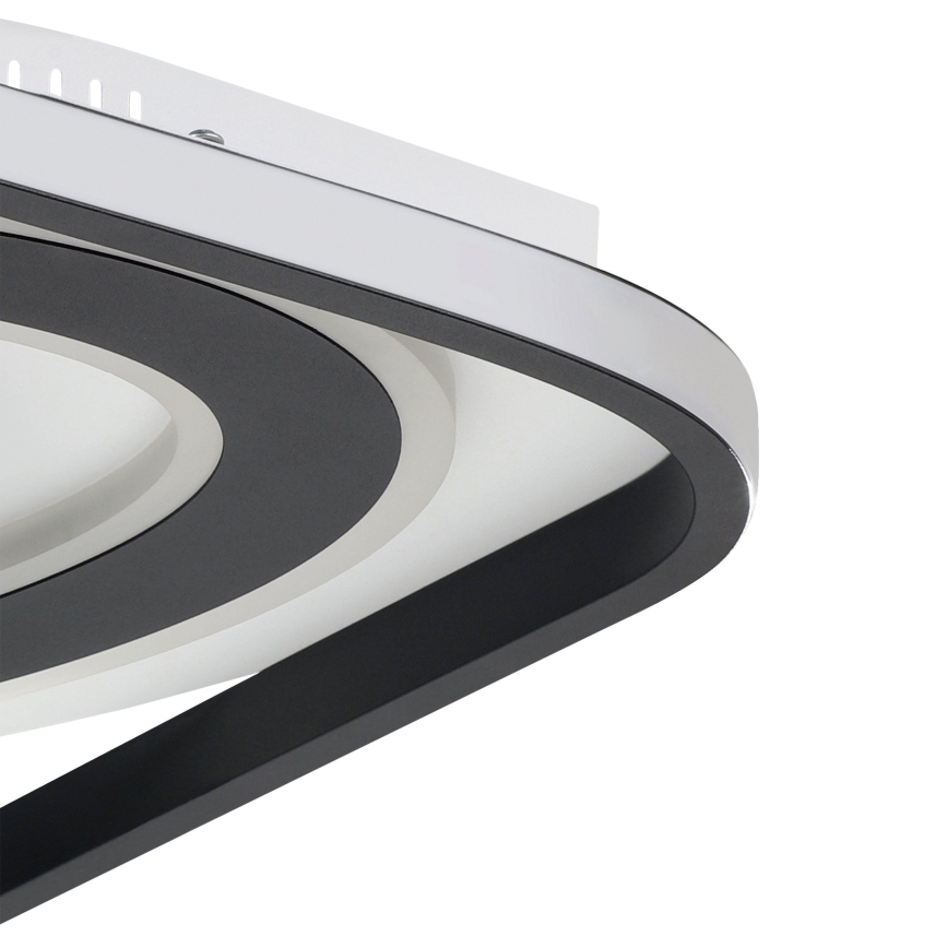 Eglo - LED prigušiva stropna svetiljka LED/21,5W/230V + LED/10,5W + LED/3W 3000-6500K crna + daljinski upravljač