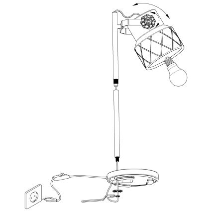 Eglo - Stona lampa 1xE27/40W/230V