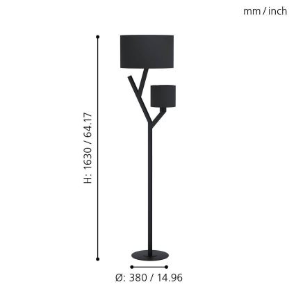 Eglo - Podna lampa 2xE27/40W/230V