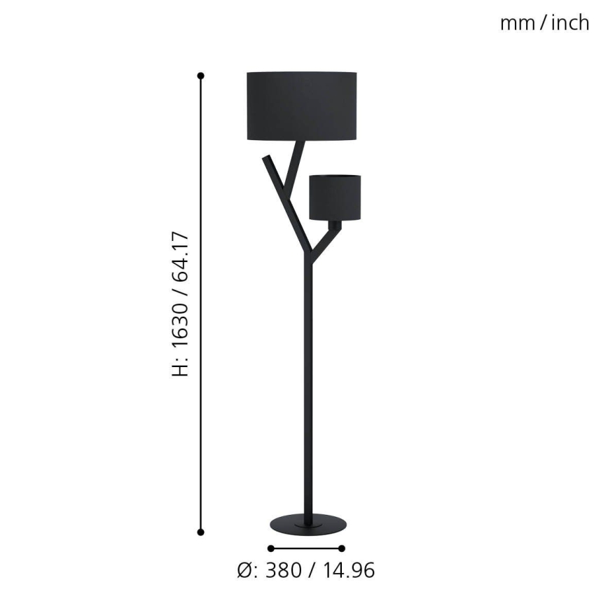 Eglo - Podna lampa 2xE27/40W/230V