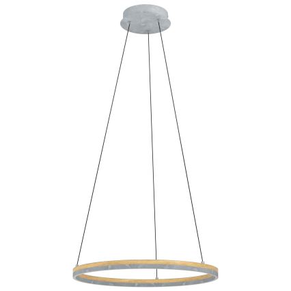 Eglo - LED prigušiva luster na sajli LED/36W/230V 3000K siva/hrast