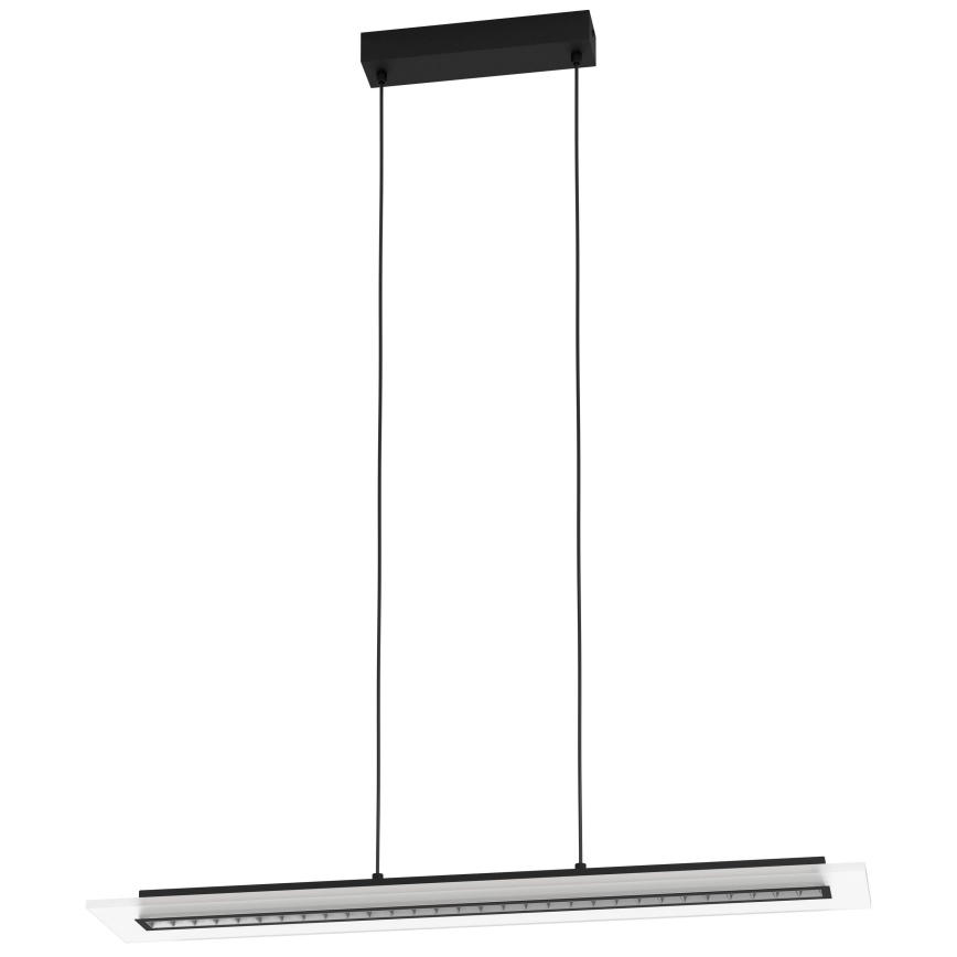 Eglo - LED prigušiva luster na sajli LED/57,5W/230V 3000K crna + daljinski upravljač
