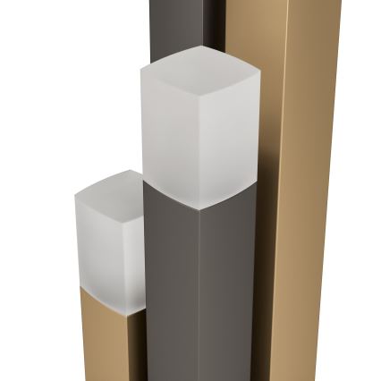 Eglo - LED prigušiva stona lampa 4xLED/3,7W/230V 3000K antracit/zlatna