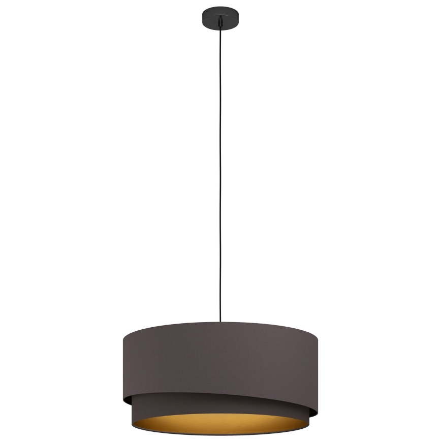 Eglo 39931 - Luster na sajli MANDERLINE 1xE27/40W/230V braon/zlatna