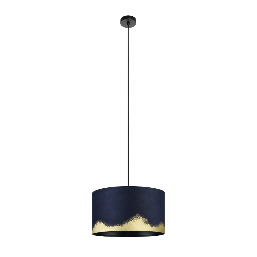 Eglo - Luster na sajli 1xE27/40W/230V, prečnik 38 cm, plavo/zlatno