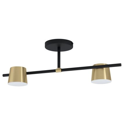 Eglo - LED plafonski luster 2xGU10/4,6W/230V 3000K zlatni