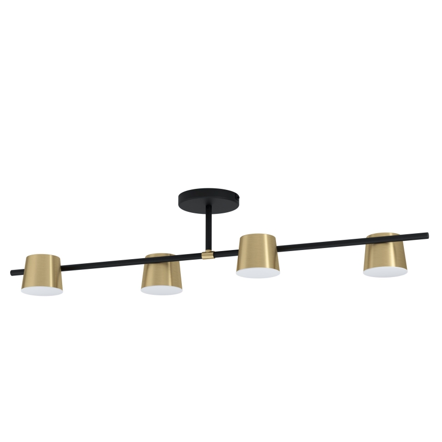 Eglo - LED plafonski luster 4xGU10/4,6W/230V 3000K zlatni