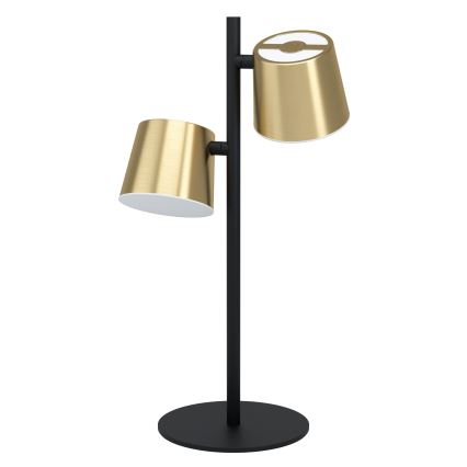 Eglo - LED stona lampa 2xGU10/4,6W/230V 3000K zlatna