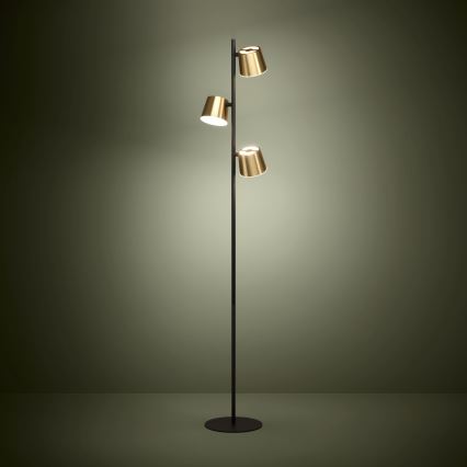 Eglo - LED podna lampa 3xGU10/4,6W/230V 3000K zlatna