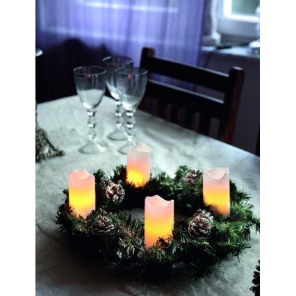 Eglo - SET 4x LED božićne dekoracije 1xLED/0,18W/2xCR2032 + daljinski upravljač