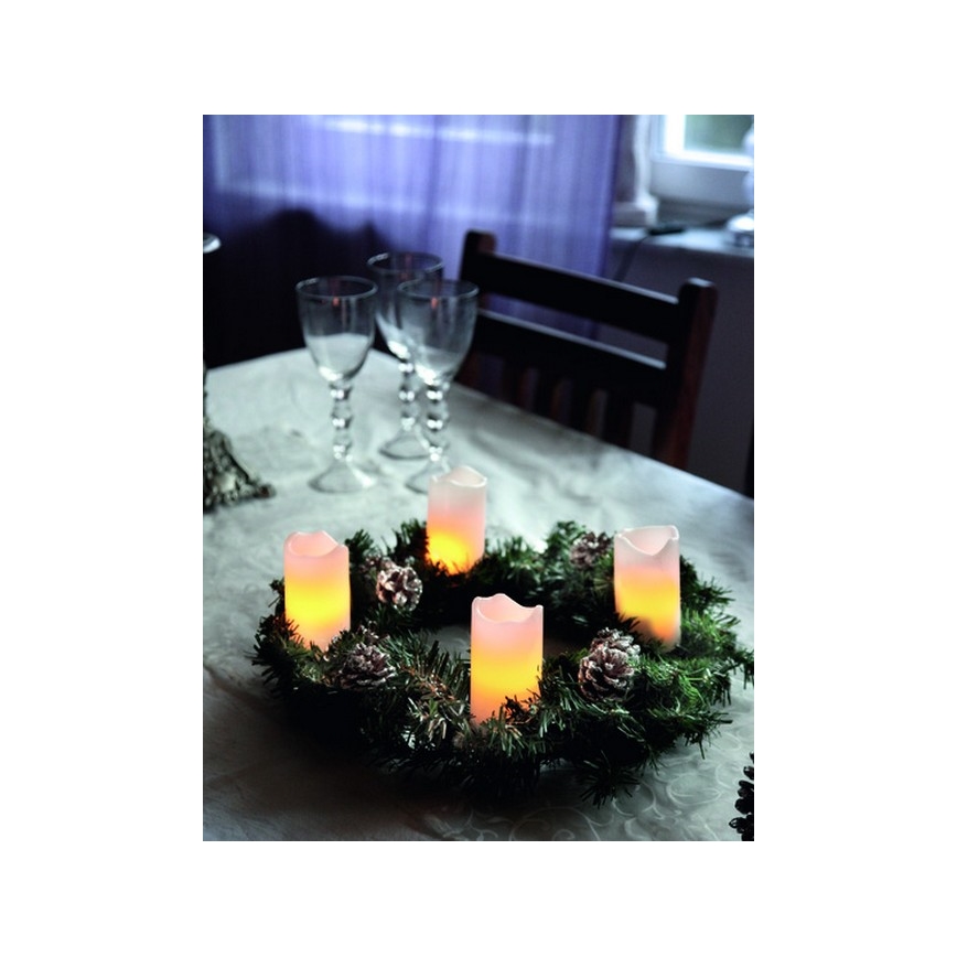 Eglo - SET 4x LED božićne dekoracije 1xLED/0,18W/2xCR2032 + daljinski upravljač