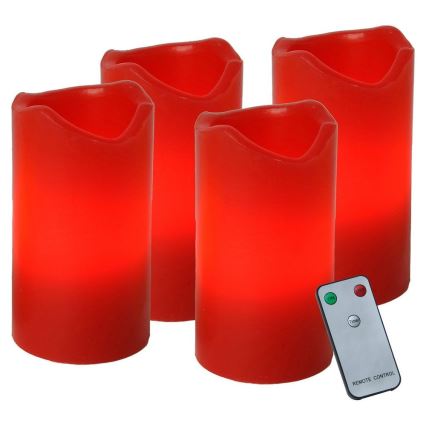 Eglo - SET 4x LED božićna dekoracija ADVENT LED/0,18W/2xCR2032 + daljinski upravljač