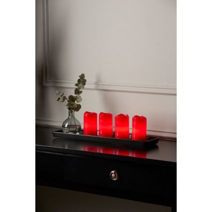 Eglo - SET 4x LED božićna dekoracija ADVENT LED/0,18W/2xCR2032 + daljinski upravljač