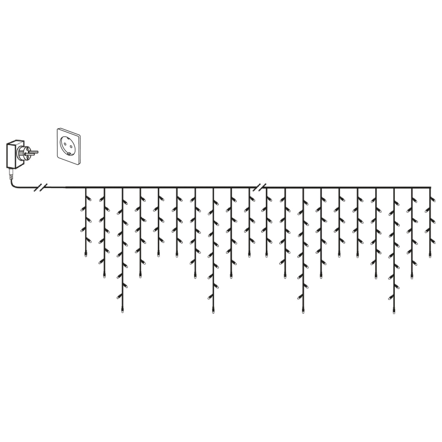 Eglo 410825 - LED spoljašnji božićni lanac GOLDEN 960xLED/29x0,55m IP44 topla bela
