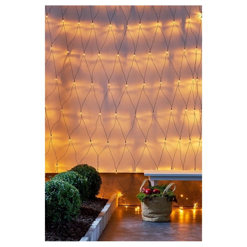 Eglo - LED spoljna božićna girlanda 160xLED 2m IP44 topla bela