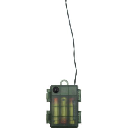 Eglo - LED spoljašnji božićni venac sa senzorom, 20x LED / 0,064 W / 3x AA, IP44, prečnik 38 cm