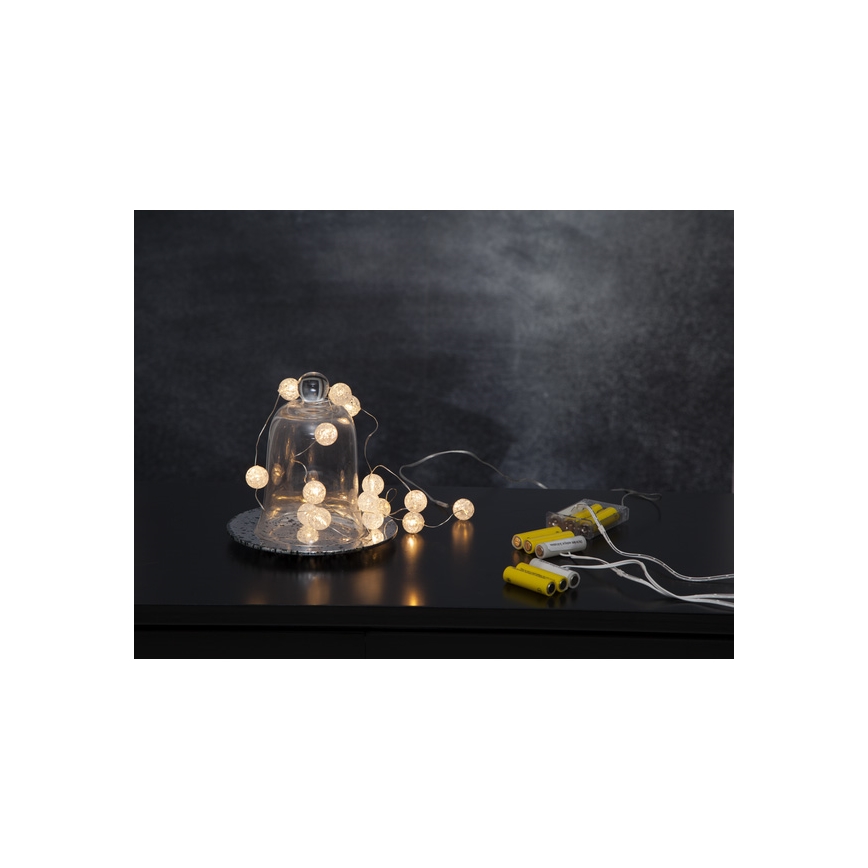 Eglo - LED Božićna svetla 15xLED/3xAA 1,4m